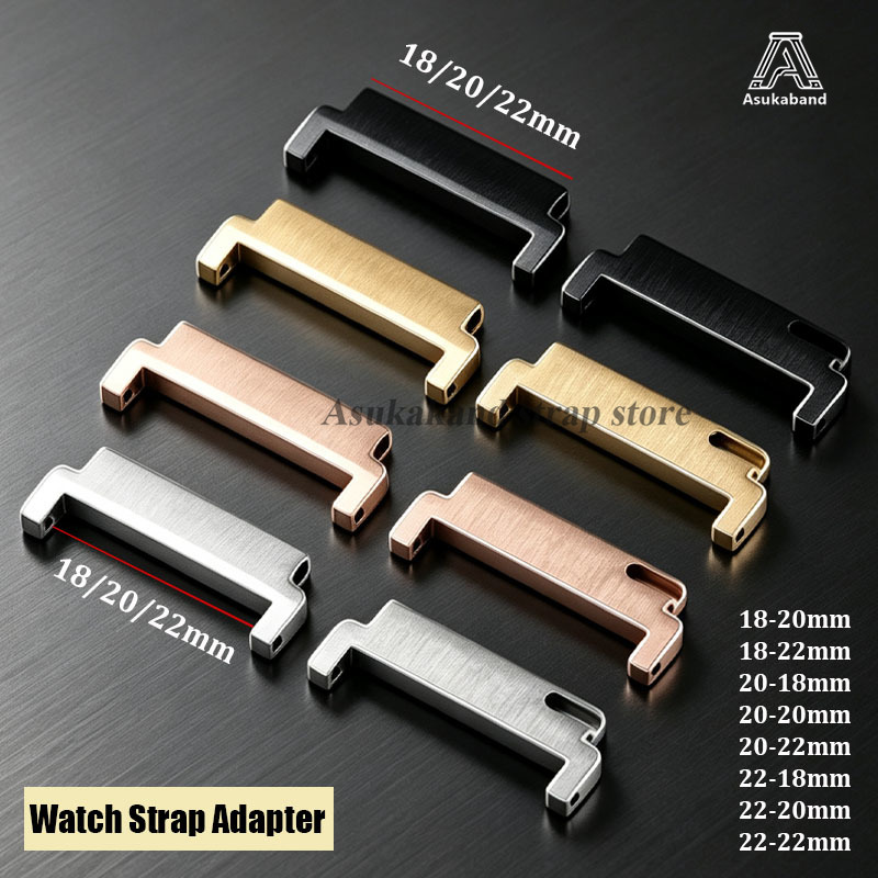 Replacement Watch Bracelet - 2個入りクイックリリースウォッチストラップアダプター、時計アクセサリー、18mmから20mm、22mm、20mmから18/20/22mm、22mmから22mm、シルバーピンコネクター