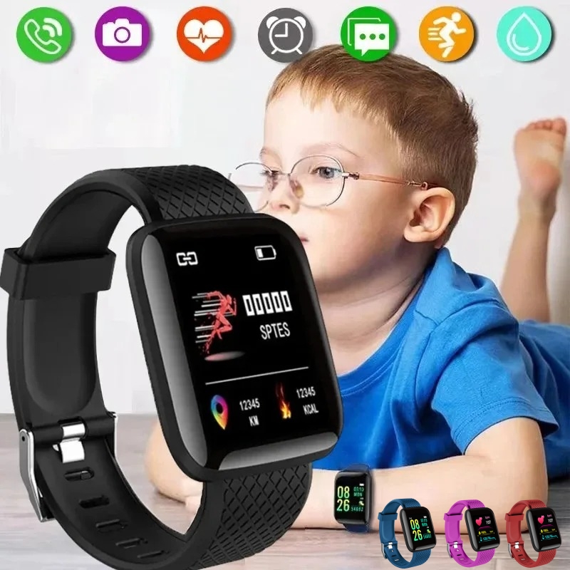 Watch Smart Y68 - スマートウォッチスポーツフィットネスキッズ時計 2024 子供用腕時計ガールズボーイズギフト LED 電子ブレスレットデジタル腕時計メンズ