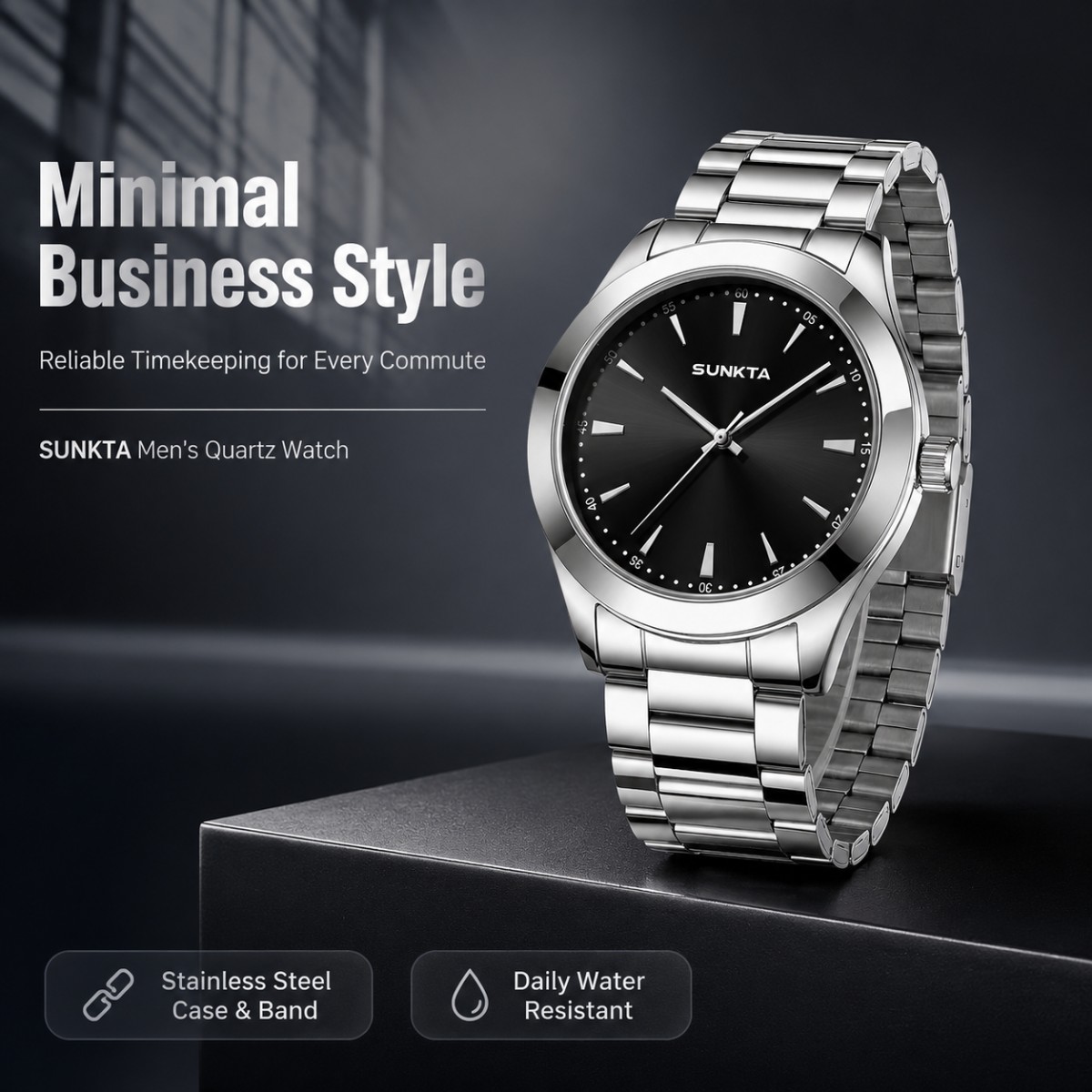 Smartwatch Watches Gift For Men - SUNKTA 新しい軍事メンズ腕時計高級防水発光クォーツ腕時計ビジネス腕時計男性リロイオムメンズギフト + ボックス