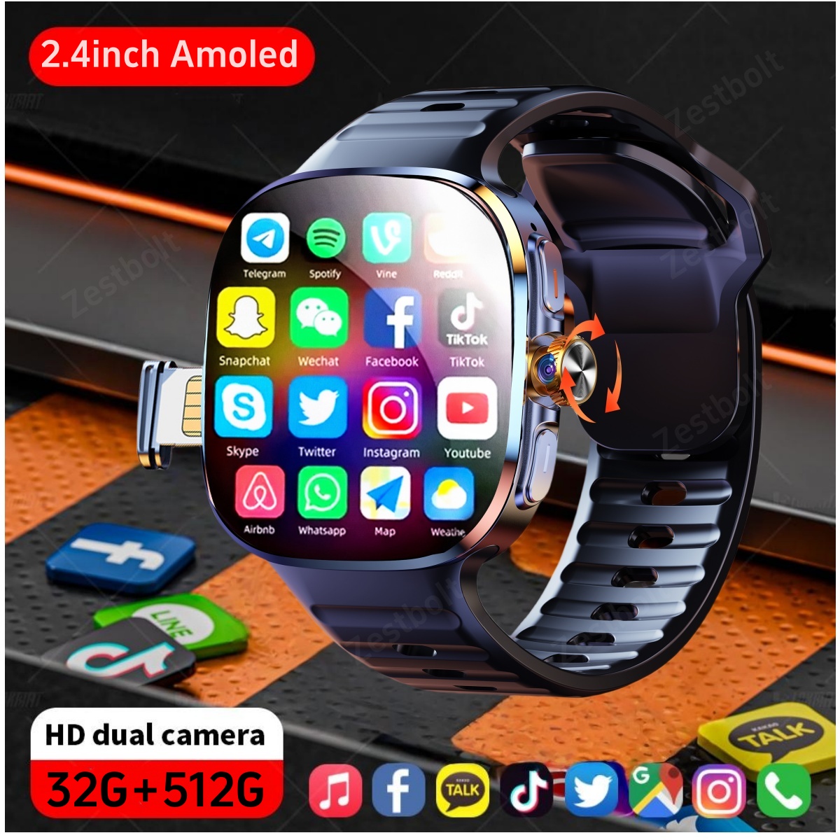 Smartwatch New Watches 2025 - M99 スマートウォッチ 2.4 インチの大きな Amoled スクリーン