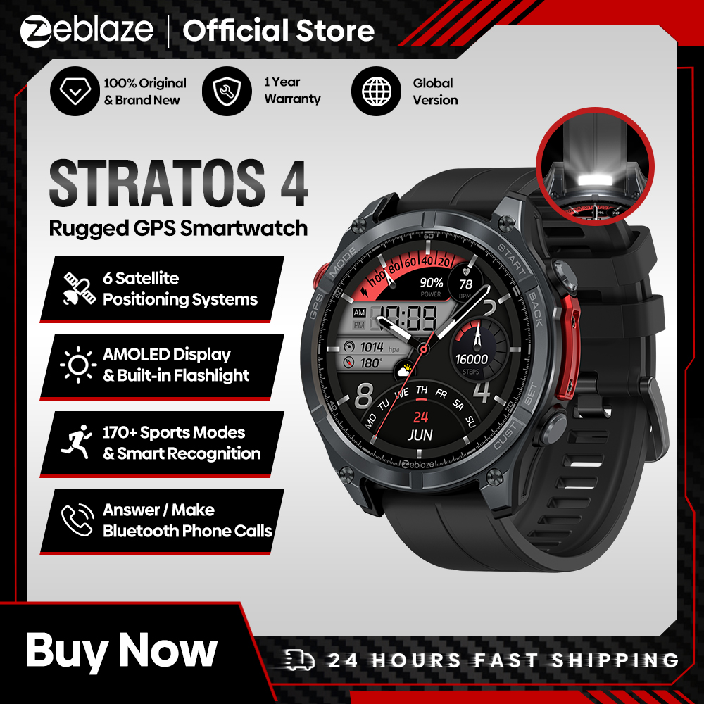 Smartwatch New Watches 2025 - 新しい Zeblaze Stratos 4 GPS スマートウォッチ