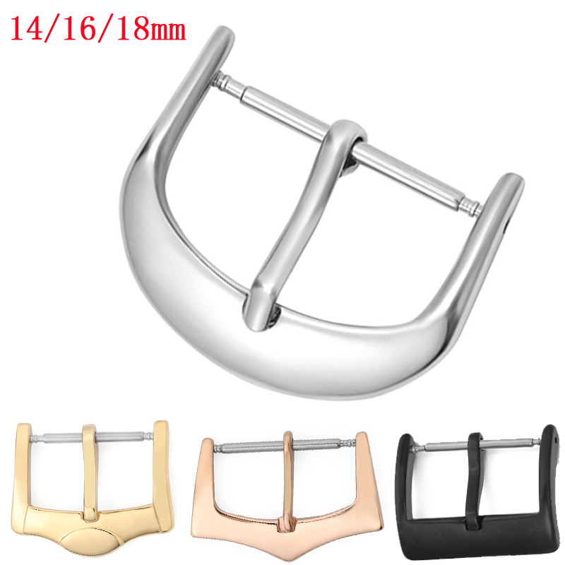 Replacement Watch Bracelet - 金属時計バックルピン 14/16/18 ミリメートル時計バンドバックルステンレス鋼クラスプ時計革時計バンドストラップクラスプアクセサリー
