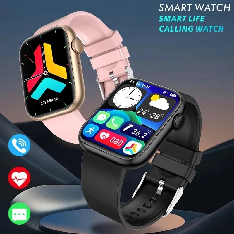 Smartwatch Digital Watches For Men - Lige-男性と女性のためのスマートウォッチ,スポーツデバイス,耐水性,体温制御,Bluetooth