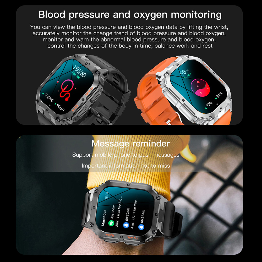 K61 プロスマートウォッチ男性女性電子腕時計スマートウォッ - Smartwatch Digital Watches For Men のレビューと価格