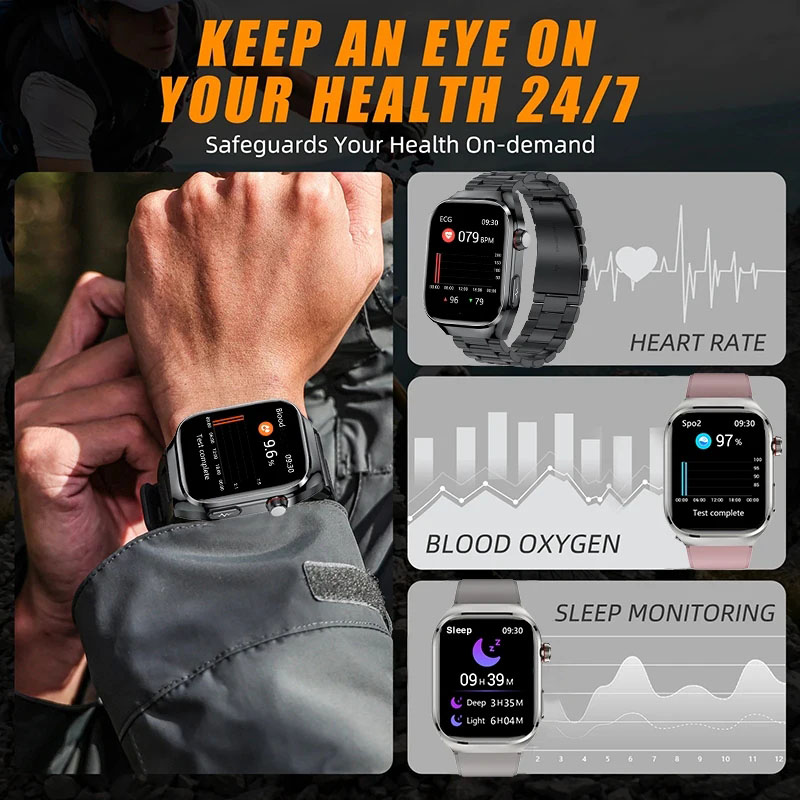 2025年新型高精度スマートウォッチ 五臓診断 心電図リアル - Smartwatch New Watches 2025 のレビューと価格