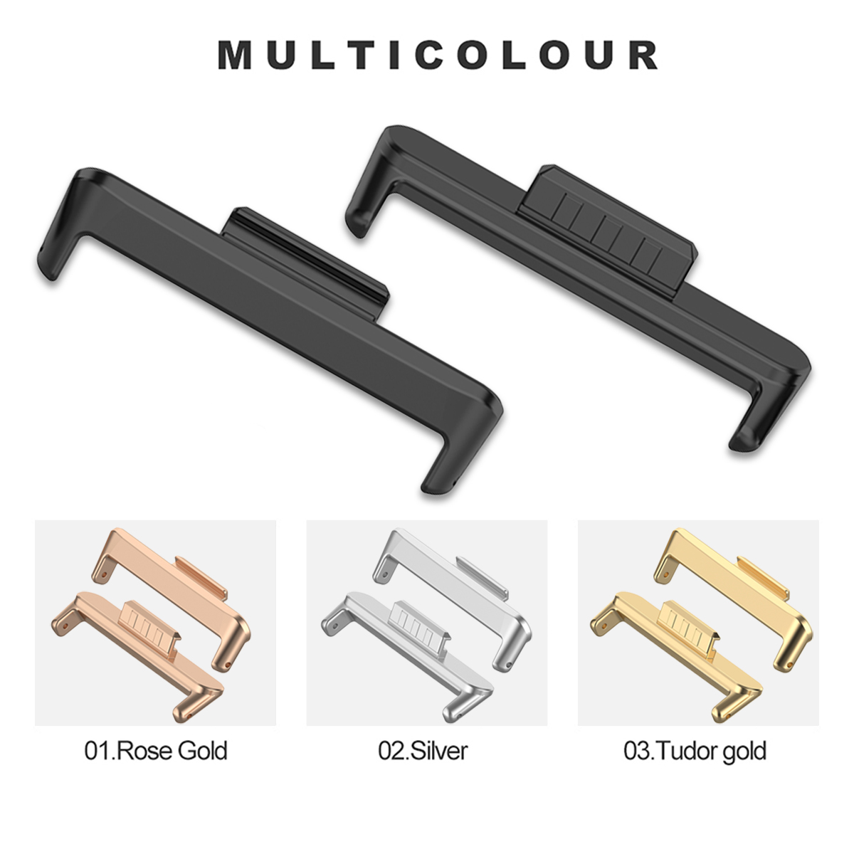 1 ペア 12/14/18/20/22 ミリメートル金属コネ - Replacement Watch Bracelet のレビューと価格
