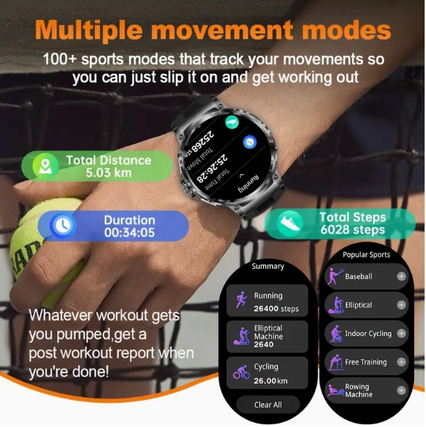 2025年新型 710mAh BT通話 1.85インチHD  - Smartwatch New Watches 2025 のレビューと価格