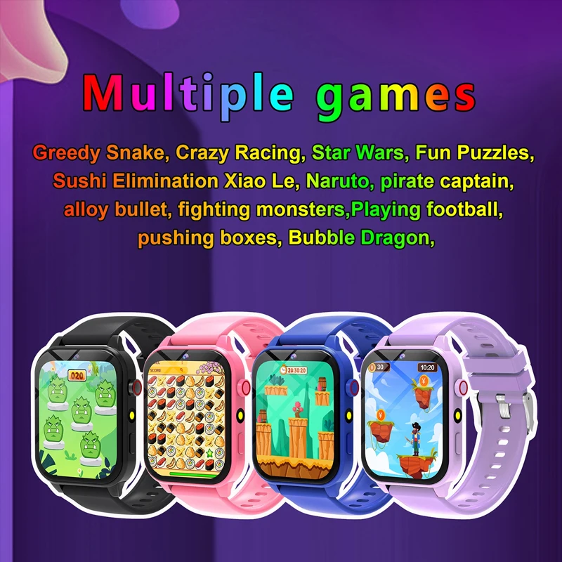 キッズゲームスマートウォッチ懐中電灯防水 HD カメラ睡眠ト - Smartwatch Watches For Girls のレビューと価格