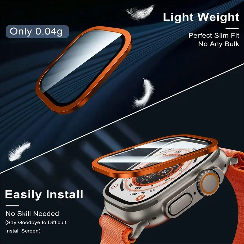 2 個の強化ガラス Apple Watch ウルトラ 49  - Smartwatch Watches Gift For Men のレビューと価格