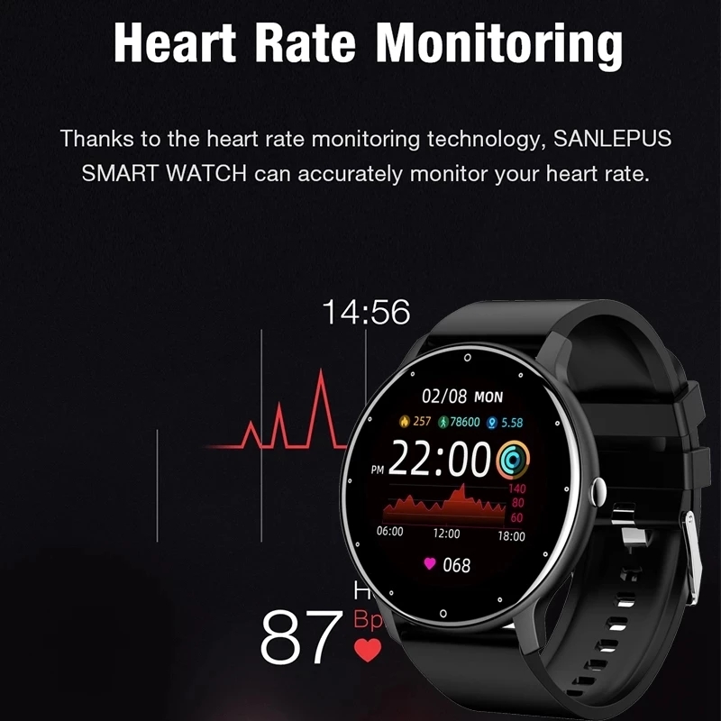 LIGE 2026新型スマートウォッチ メンズ フルタッチス - Smartwatch Digital Watches For Men のレビューと価格