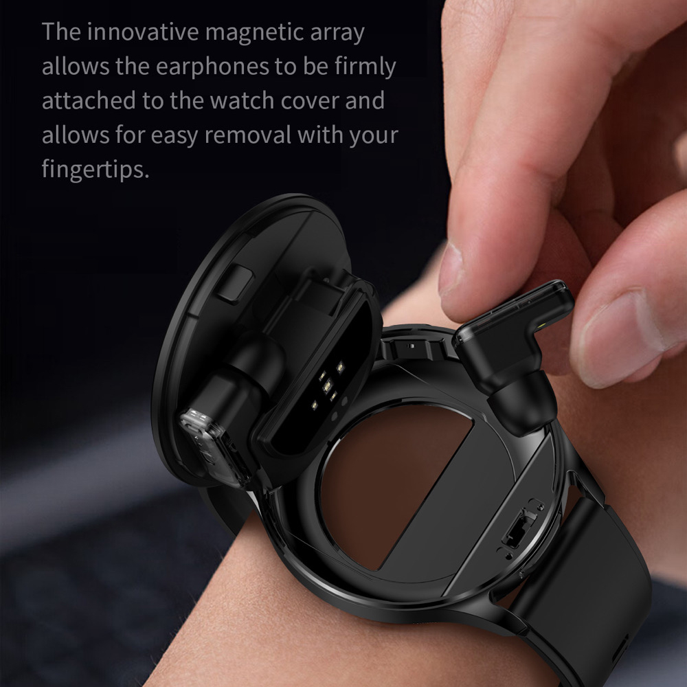 男性と女性のためのtwsスマートヘッドセットウォッチ、スポー - Smartwatch Noise Watches のレビューと価格