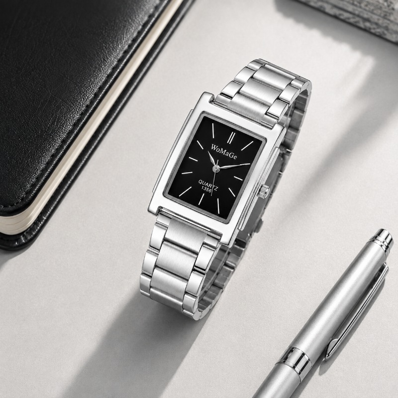 ビジネスメンズウォッチ ファッション スクエアダイヤル ステ - Smartwatch Square Watches For Men のレビューと価格
