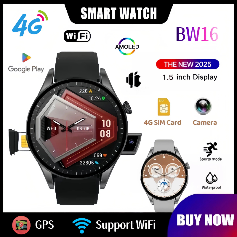 新型4GスマートウォッチBW16：WiFi対応 | GPS  - Smartwatch New Watches 2025 のレビューと価格