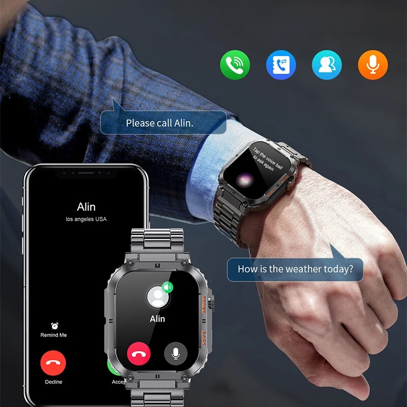 Lige-男性用アウトドアスポーツフィットネススマートウォッ - Smartwatch Digital Watches For Men のレビューと価格