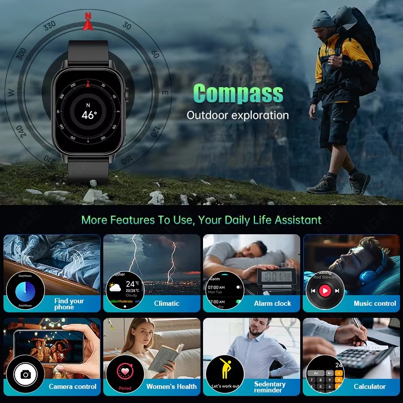 オリジナルプレミアムGPSメンズスマートウォッチIP68 5 - Smartwatch Premium Watches For Women のレビューと価格