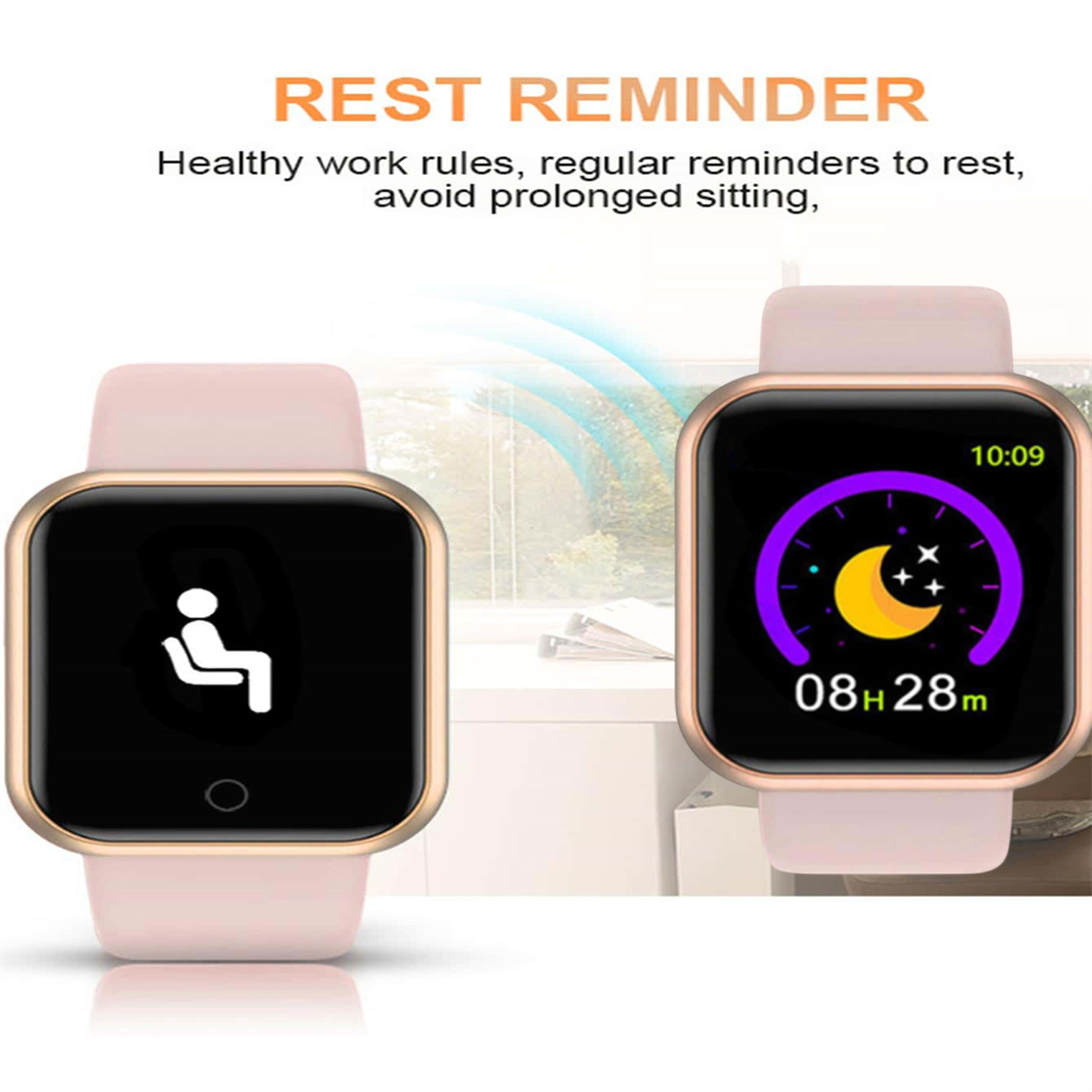 男性腕時計電子フィットネスブレスレットスマートウォッチスマー - Watch Smart Y68 のレビューと価格