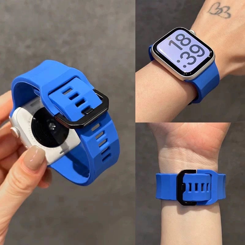 プレミアムソフトウェーブシリコン製アップルウォッチバンド シ - Smartwatch Premium Watches For Women のレビューと価格