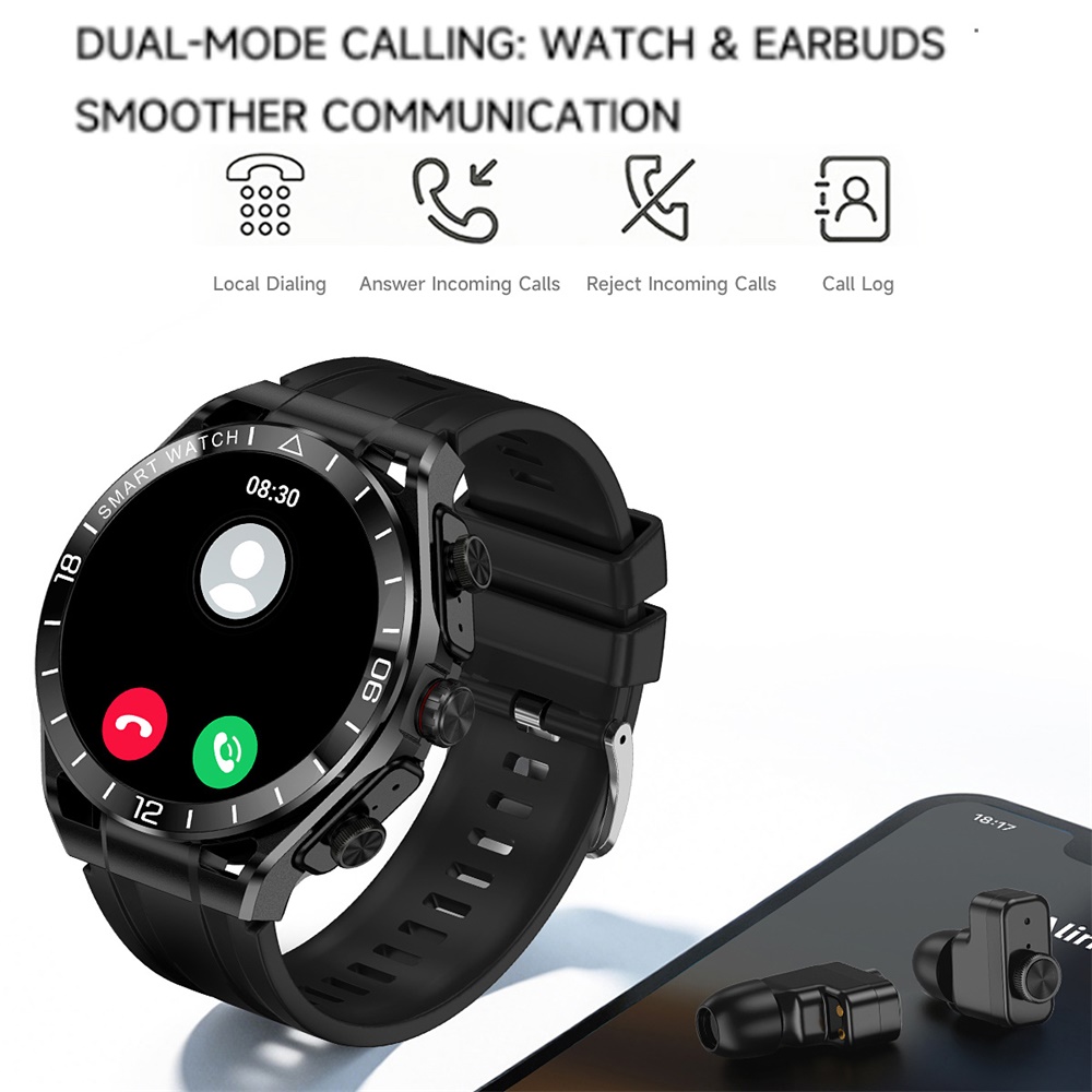 新型2in1ブルートゥース通話対応イヤホン付きスマートウォッ - Smartwatch Noise Watches のレビューと価格