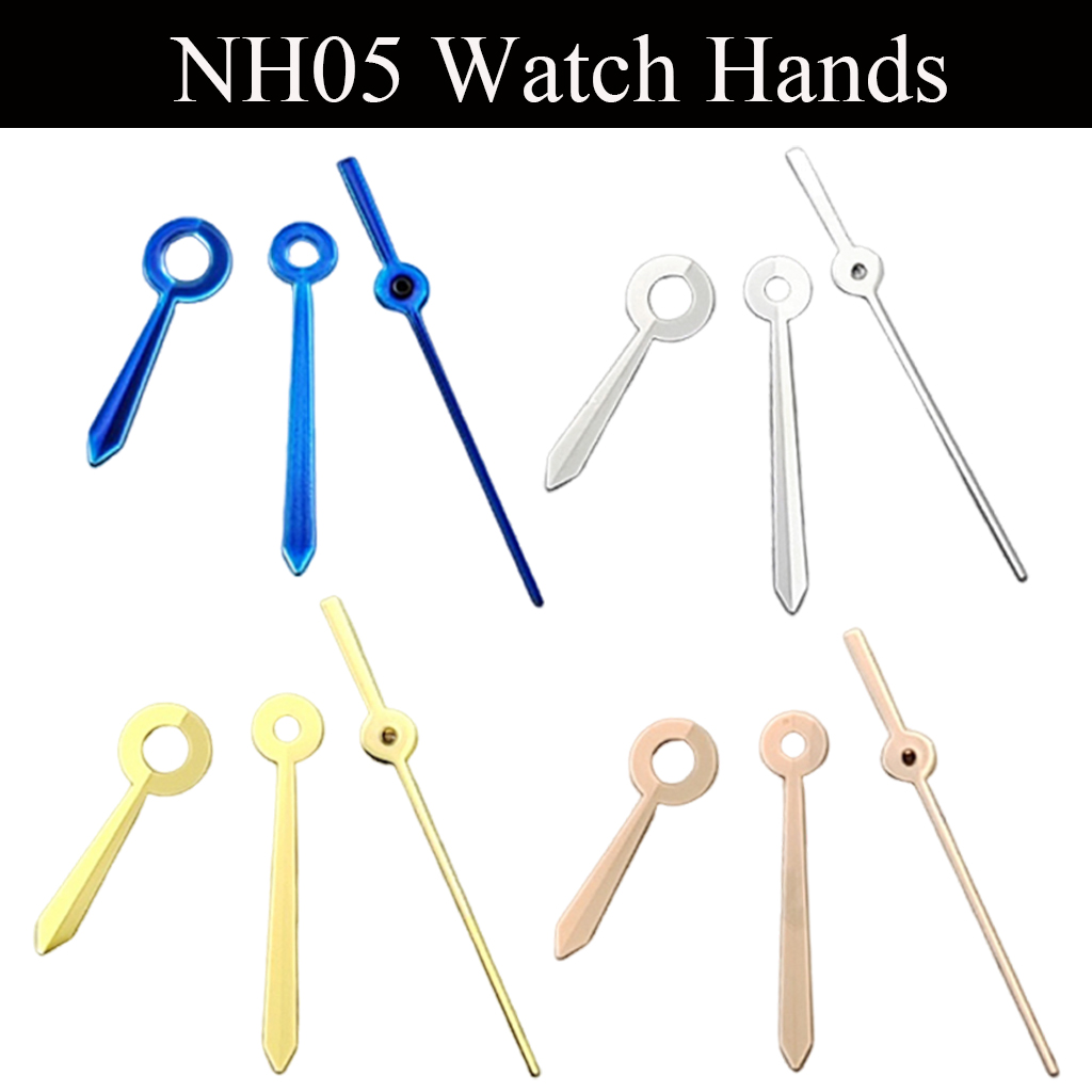 NH05 NH06 時計の針 シルバー/ブルー/ゴールド N - Replacement Watch Bracelet のレビューと価格