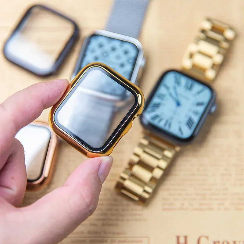 Apple Watch用ガラスおよびケース,保護バンパー,i - Smartwatch Watches For Girls のレビューと価格