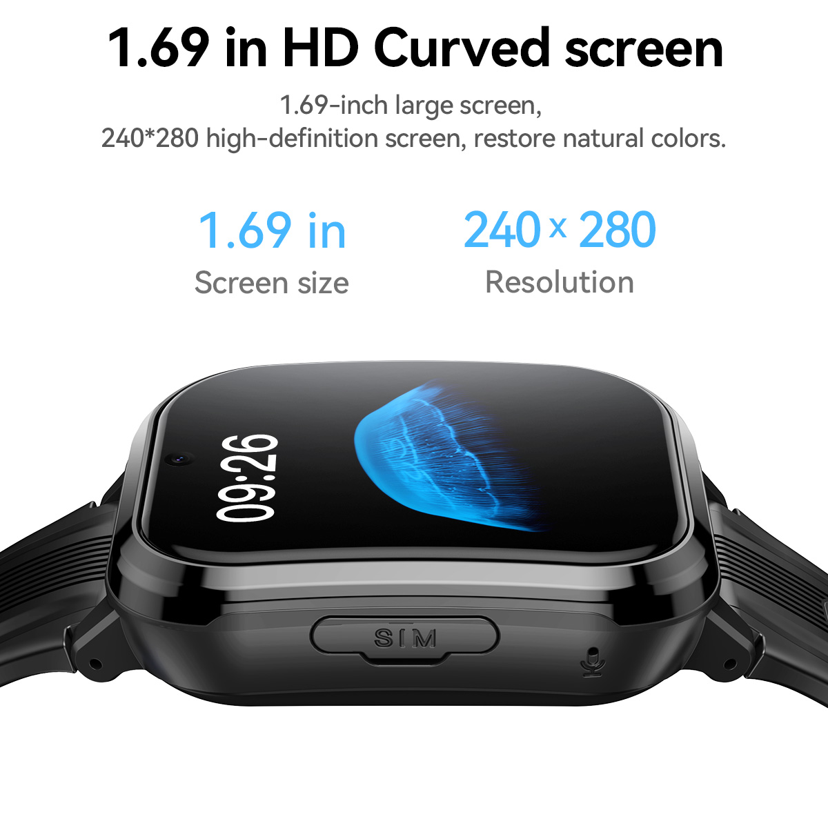 HOCO Y108 1.69インチHD液晶曲面タッチスクリー - Smartwatch Watches For Girls のレビューと価格