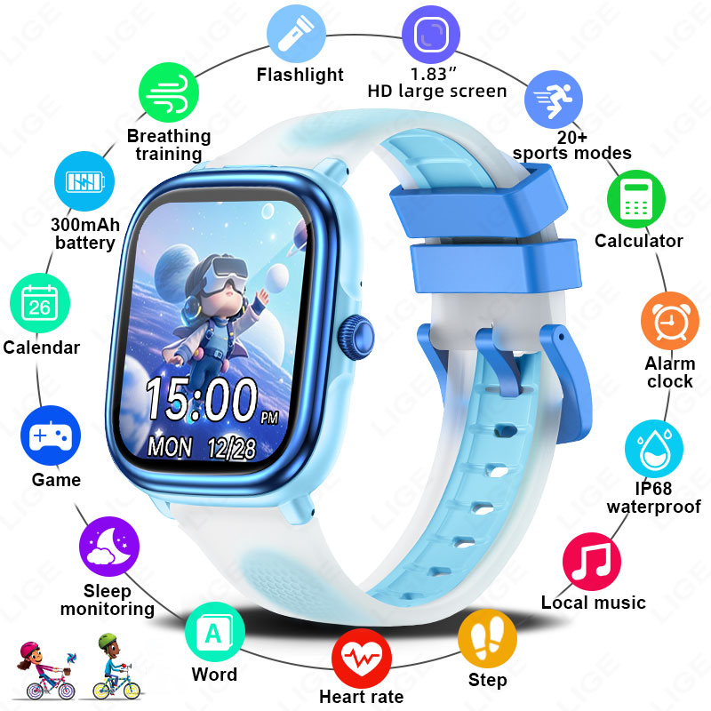 LIGE キッズガールズボーイズプレゼントスマートウォッチフ - French Connection Watches Smartwatch App のレビューと価格